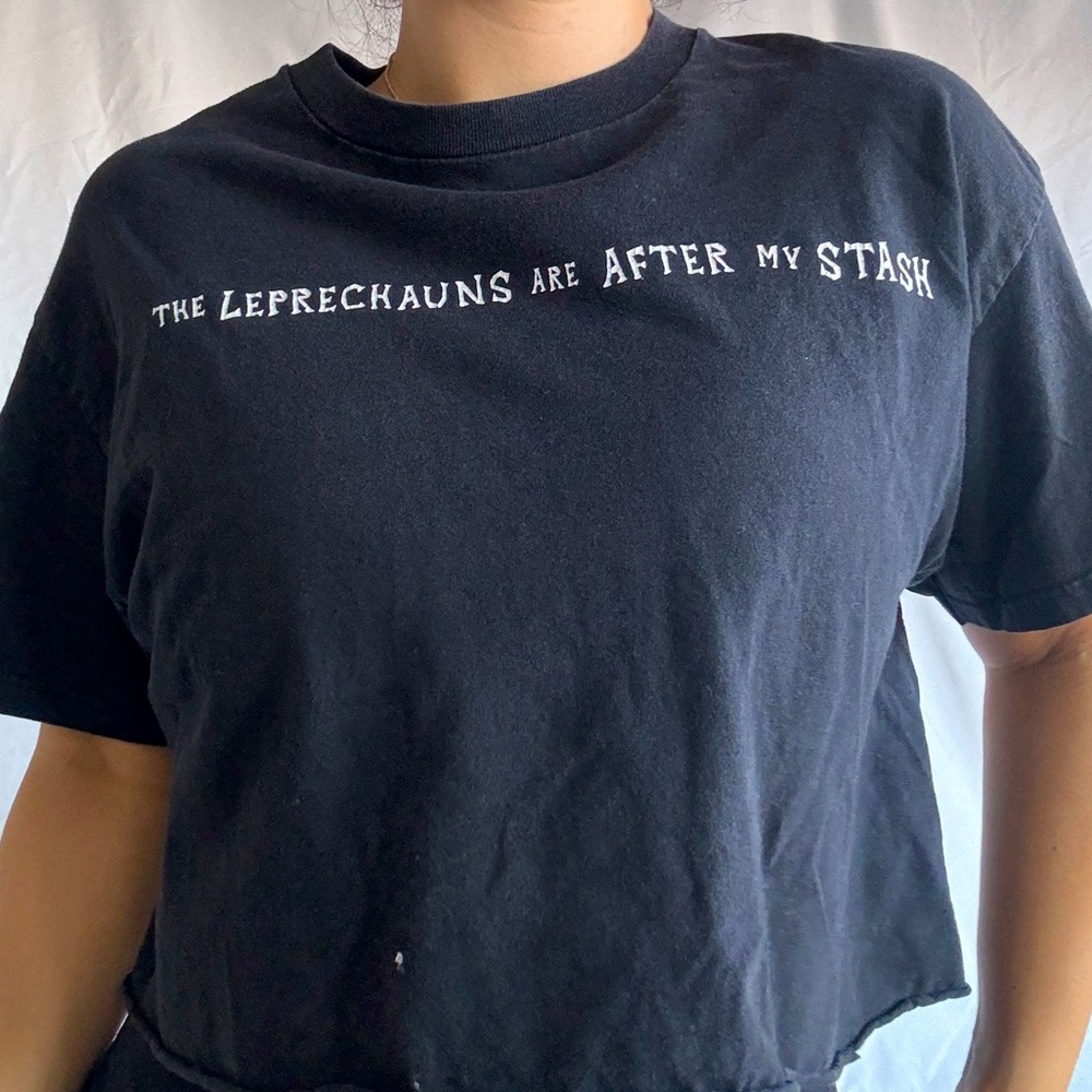 The leprechauns are after my stash Crop Tee